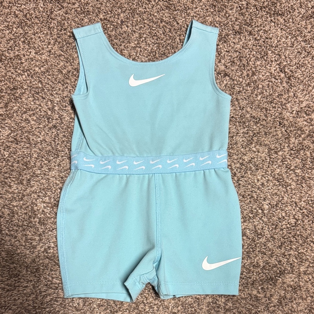 Nike Kids Light Blue Romper Dri-Fit (Leotard/Gymnastics) 2T